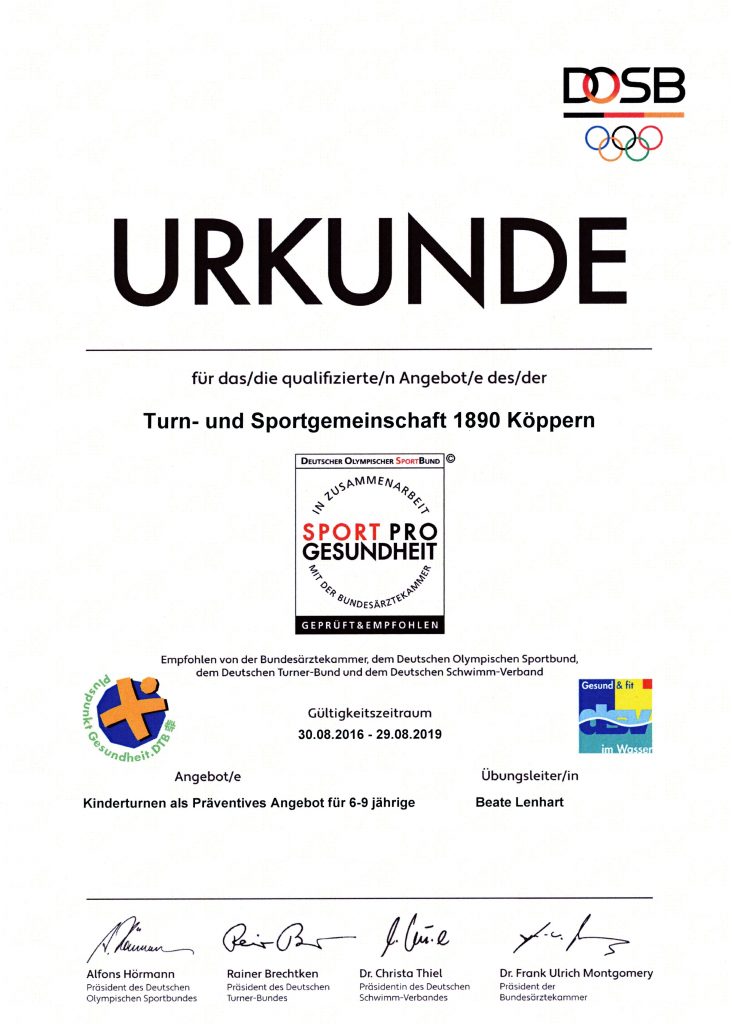 Ausgezeichnet vom DOSB